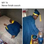 Reactions as Taraba Versity Undergraduates Cook, Sleep in their Matriculation Gown [PHOTOS] | Daily Report Nigeria